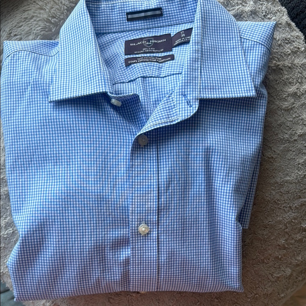Blue Checkered Men's Shirt